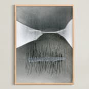"Shape Study 5" - Art Print in Grey tones by Ashleigh Ninos - Framed
