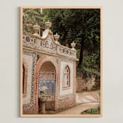 "Thirsty in Sintra" - Art Print in Blush by C. Lorraine Design - Framed
