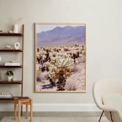 "Joshua Tree Cholla" - Art Print in rose gold by Ann Hudec - In a Room