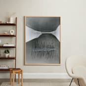 "Shape Study 5" - Art Print in Grey tones by Ashleigh Ninos - In a Room