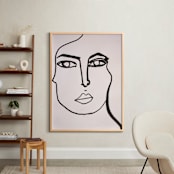 "Lady Lydia" - Art Print in Charcoal Black by cyrille gulassa - In a Room