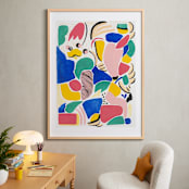 "Primario" - Art Print in White by FERNANDA MARTINEZ - In a Room