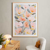 "Speckled Garden" - Art Print in White by Whitney Rainsdon - In a Room