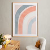 "Spring Rainbow" - Art Print in Blush by Iveta Angelova - In a Room
