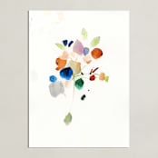"Impromptu Bouquet" - Art Print in Royal by Lindsay Megahed - Unframed
