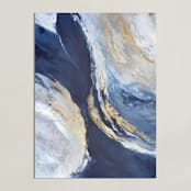 "Dreaming in Light" - Art Print in Navy by Julia Contacessi - Unframed