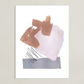 "Mixed Materials" - Art Print in Dust by Kristine Sarley - Unframed