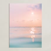 "sorbet sea" - Art Print in Sunset by Kamala Nahas - Unframed