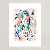 "Awakening" - Art Print in Peach by Sara Berrenson - Unframed