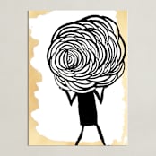"Carry On" - Art Print in inky ink by Kara Kramer - Unframed