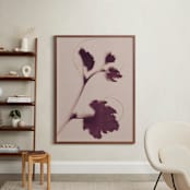 "Leaf and Vine" - Art Print in Mulberry by Kamala Nahas - In a Room