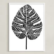 "Living Large" - Art Print in Midnight by Alicia Youngken - Framed
