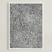 "10,000 Grains" - Art Print in Charcoal by Bryn Wears-Fitipaldi - Framed