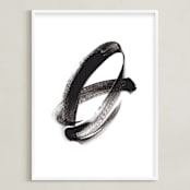 "Trail Blazer" - Art Print in Black by Misty Hughes - Framed
