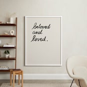 "Beloved" - Art Print in Ivory by Maja Cunningham - In a Room