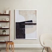 "Last Tuesday" - Art Print in Sand by Jennifer Daily - In a Room