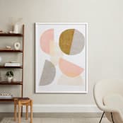 "Shifting" - Art Print in Blush by Kelly Nasuta - In a Room