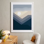 "After Storm" - Art Print in deep blue by Stop-mashina - In a Room