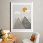"The Mountains are Calling in the Morning" - Art Print in Mountain by Meghan Hageman - In a Room