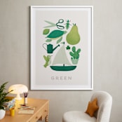 "Ten Green Things" - Art Print in Green by Ana Peake - In a Room