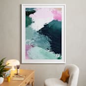 "Vivid Splash" - Art Print in Ocean by Melanie Severin - In a Room