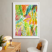 "Tropical" - Art Print in Sunny yellow by Alexandra Dzh - In a Room