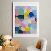 "Safe as houses" - Art Print in peach by raven erebus - In a Room