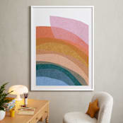 "paper rainbow" - Art Print in Rainbow by Carrie Moradi - In a Room