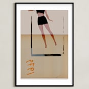 "Iconic" - Art Print in Vintage by Maja Cunningham - Framed
