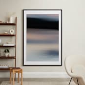 "Flowing Dusk" - Art Print in Shadow Blue by Em Hale - In a Room
