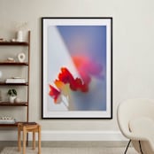 "Flora Prism" - Art Print in True Red by Aralyn Griesbach - In a Room