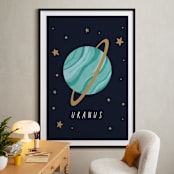 "Solar System IV (Uranus)" - Art Print in Night by Elly - In a Room