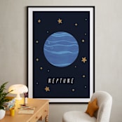 "Solar System V (Neptune)" - Art Print in Night by Elly - In a Room