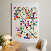 "Flowering Tree" - Art Print in pink by Angel Estevez - In a Room