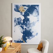 "Delight in the Storm II" - Art Print in Deep Blue by Julia Contacessi - In a Room