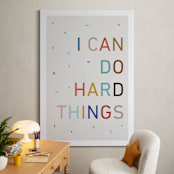 "I Can Do Hard Things" - Art Print in Oatmeal by Annette Allen - In a Room