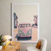 "Retro Times" - Art Print in Retro pink by Caroline Mint - In a Room