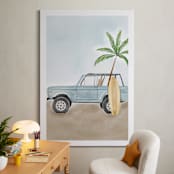 "Beach Cruiser" - Art Print in Seaside by Vilija - In a Room