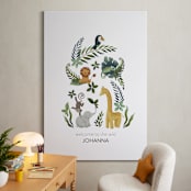 "The wild" - Personalized Art Print in White by Patricia Bacchus - In a Room