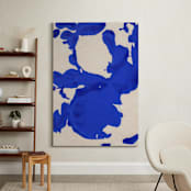 "Blue Ink Ocean" - Art Print in Ocean Blue by cyrille gulassa - In a Room