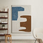 "Color Me Pretty II" - Art Print in Terracotta by Maja Cunningham - In a Room
