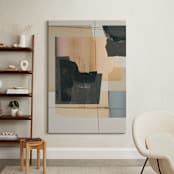 "Crossings 1" - Art Print in Peachy by Maja Cunningham - In a Room