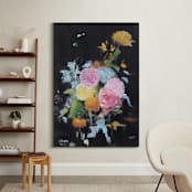 "The Blooming of Bliss" - Art Print in Black by Mary Ketch - In a Room