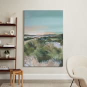 "Sunset on the Dunes 2" - Art Print in Dune Blue by AlisonJerry - In a Room