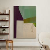 "Aqua Hills II" - Art Print in Jade by Morgan Kendall - In a Room