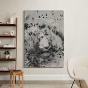 "Phoenix" - Art Print in Green Grey by Christa Kimble - In a Room