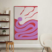 "In Full Bloom" - Art Print in Scarlet Red by Kate Sowinski - In a Room