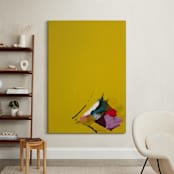 "Chartreuse Bouquet" - Art Print in Chartreuse by Caryn Owen - In a Room