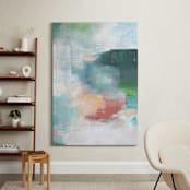 "Cascading Forest 1" - Art Print in Forest Green by AlisonJerry - In a Room