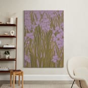 "Iris Garden" - Art Print in Dusty Lavender by Britt Friesell - In a Room
